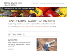 Tablet Screenshot of getting-started-with-healthy-eating.com